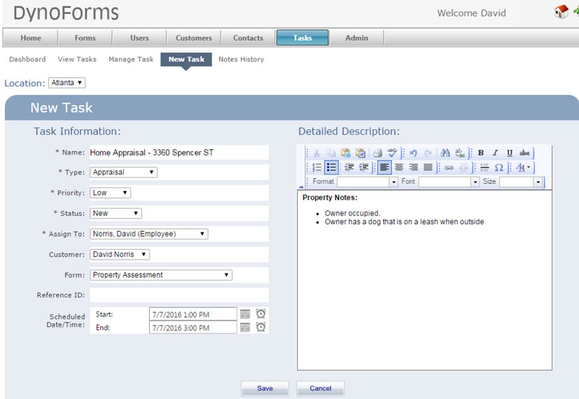 Create Task